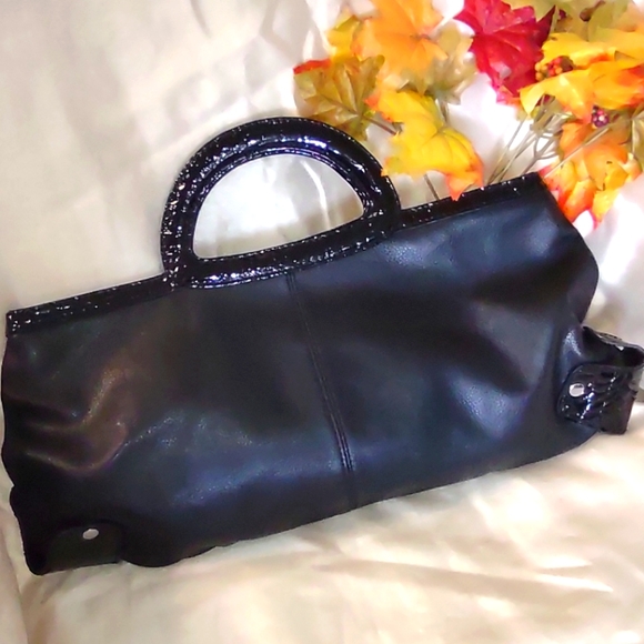 Daisy Fuentes Black Clutch Handbag NWOT - Picture 4 of 12